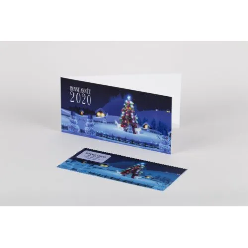 Carte avec microfibre nettoyante personnalisée - Support publicitaire