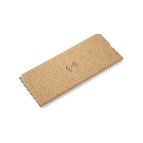 Tapis de souris avec chargeur sans fil pliable en liège