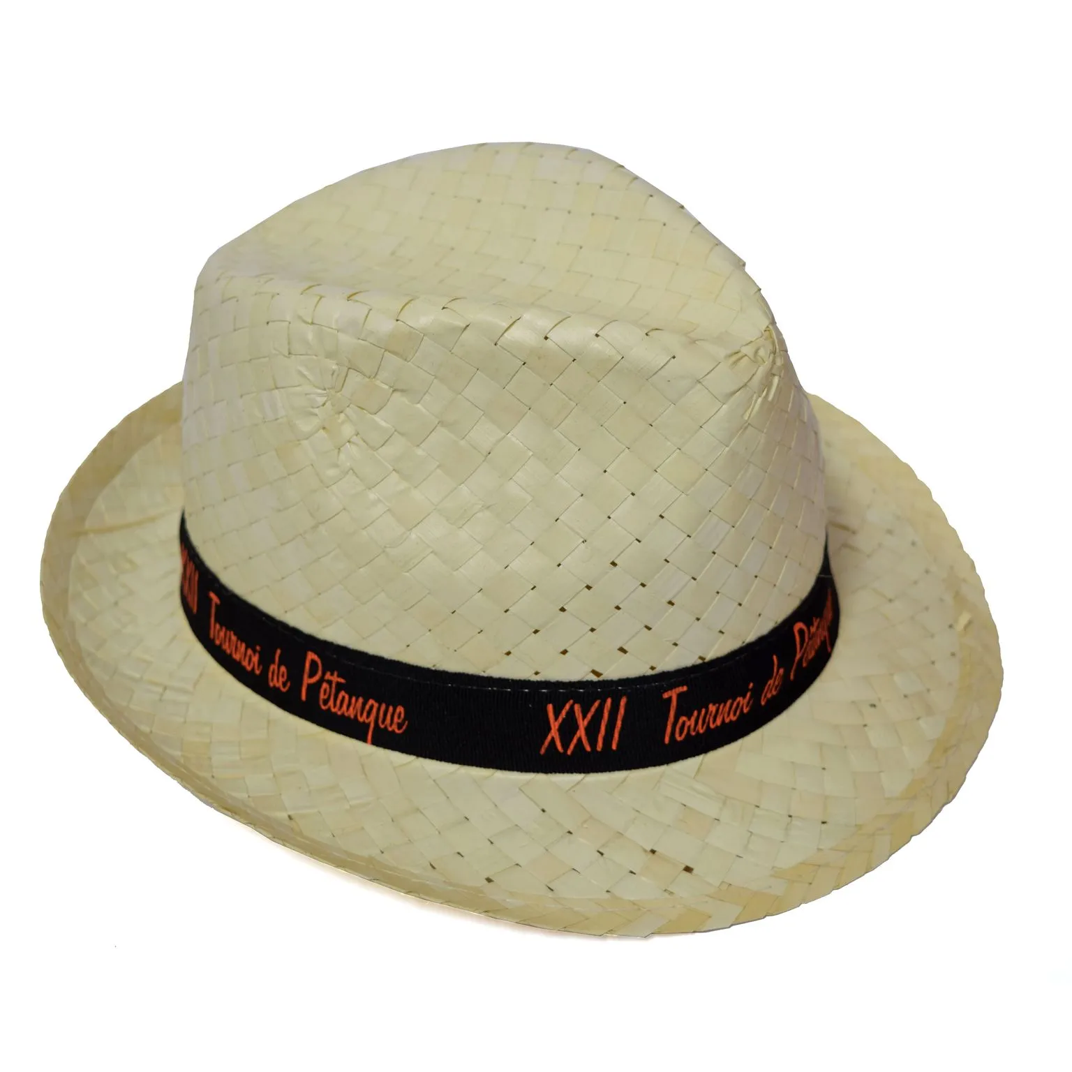 Chapeau Borsalino en Paille Naturelle Personnalisable par Sérigraphie