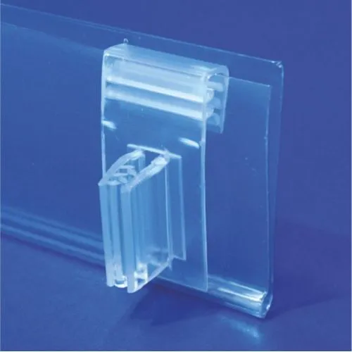 Support de Prix Perpendiculaire Transparent - Kit de 100 pièces