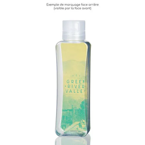 Gourde transparente 50 cl made in France - Plastique recyclé personnalisé