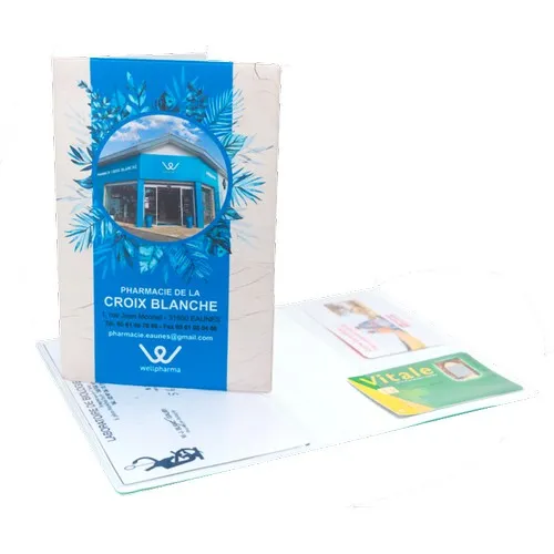 Porte-Ordonnances Éco-Responsable 4 Poches Personnalisé