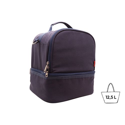 Sac à Bento Isotherme Double Compartiment Bleu Nuit Personnalisable