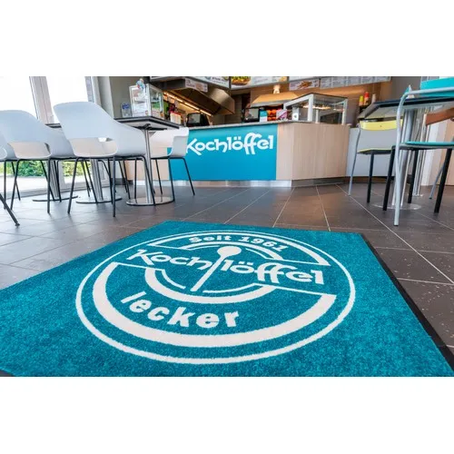 Tapis d'entrée personnalisé avec logo - Impression quadri