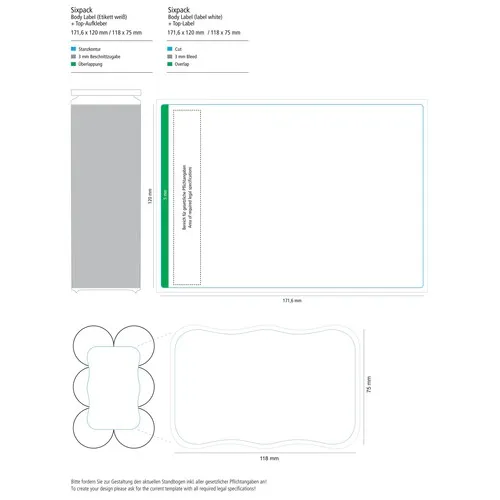 Bière, 250 ml, Body Label, Sixpack