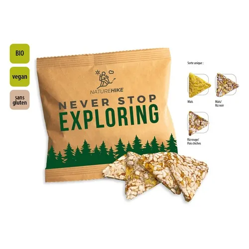 BIO Triangles croustillants en sachet promo, BIO Triangles croustillants Maïs – Riz noir