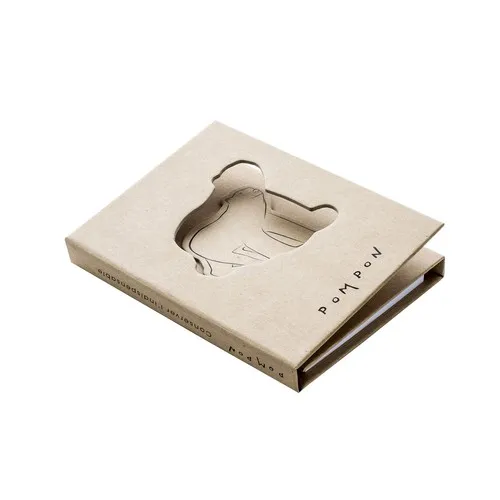 Bloc-notes écologique avec couverture en papier kraft découpé