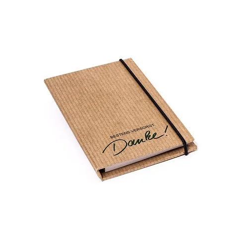 Bloc-notes écologique avec poche pour carte de visite