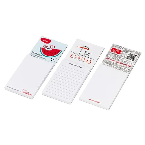 Bloc-notes magnétique – Bloc mémo personnalisé avec base aimantée 60×60 mm