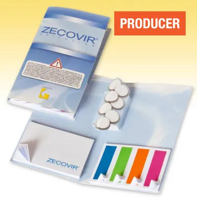 Bloc papier et marque page repositionnable