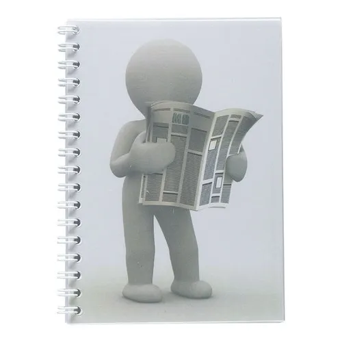 BLOC SPIRALE A6 COUVERTURE PP COULEUR LISSE PERSONNALISABLE