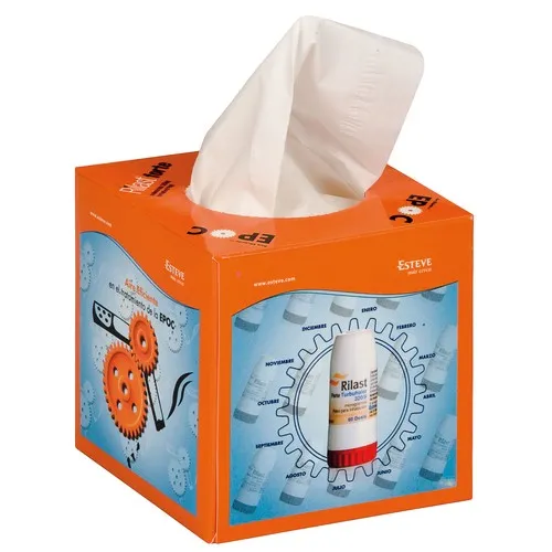 BOÎTE CARRÉ AVEC 50 MOUCHOIRS