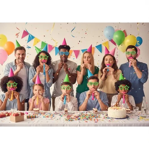 Boîte Cotillons 10 Personnes FLUO