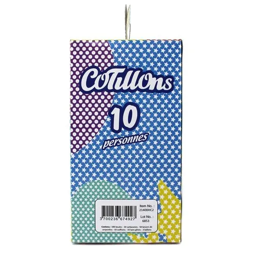 Boîte Cotillons 10 Personnes HAPPY COLOR 2*