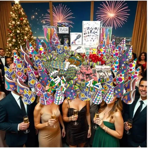 Boîte cotillons 100 personnes carton