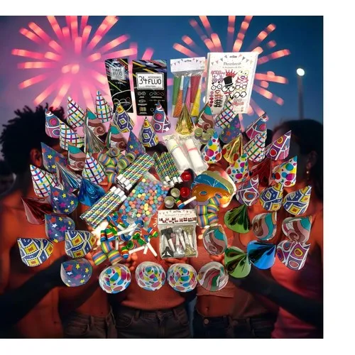 Boîte cotillons 50 personnes carton