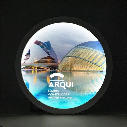 BOÎTE LUMINEUSE 65X65CM PERSONNALISABLE