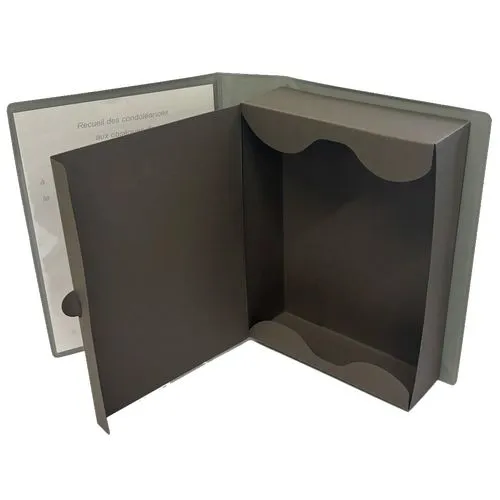 Boites à cartes grand modèle soudées
velours classique ou bicolor