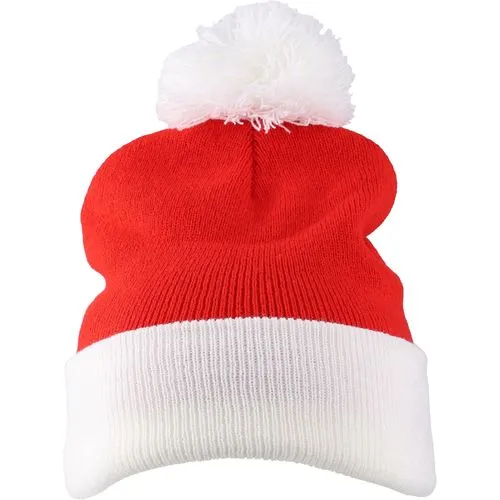 Bonnet de Noël tricoté en acrylique Eleni