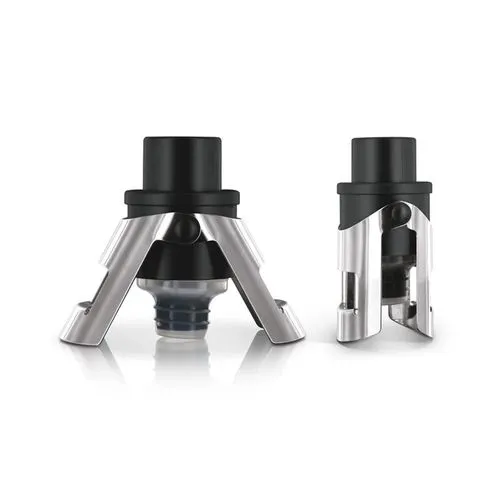 BOUCHON BOUT. CHAMPAGNE AVEC POMPE VIDE D'AIR / POMPE A VIN