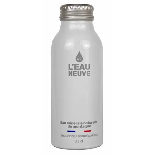 Bouteille d'eau en aluminium personnalisée de 330 ml. Standard.