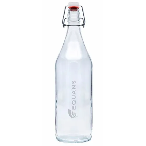 Bouteille en verre RETRO LISA, avec bouchon mécanique. 500 ml. . Laser