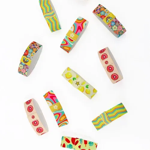 BRACELET ÉLASTIQUE 25X90MM 1 FACE PERSONNALISABLE