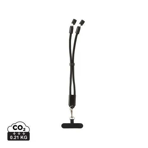 Bracelet téléphone avec câble 60W en rPET RCS LoopAmp