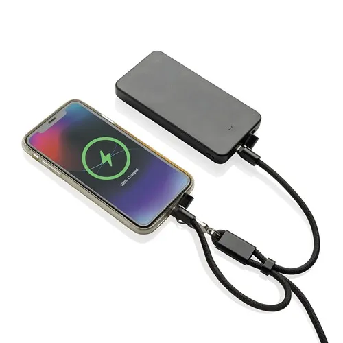 Bracelet téléphone avec câble 60W en rPET RCS LoopAmp