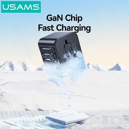 Chargeur Secteur USB-C 25W International 4-en-1 Personnalisable