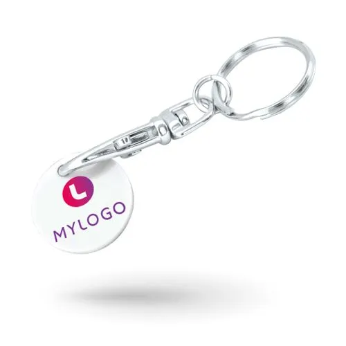 Jeton de caddie personnalisé ABS imprimé