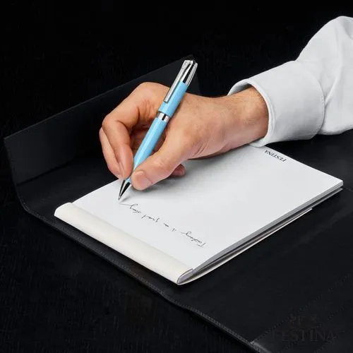 Stylo Bille Classicals Chrome Bleu Clair Personnalisable