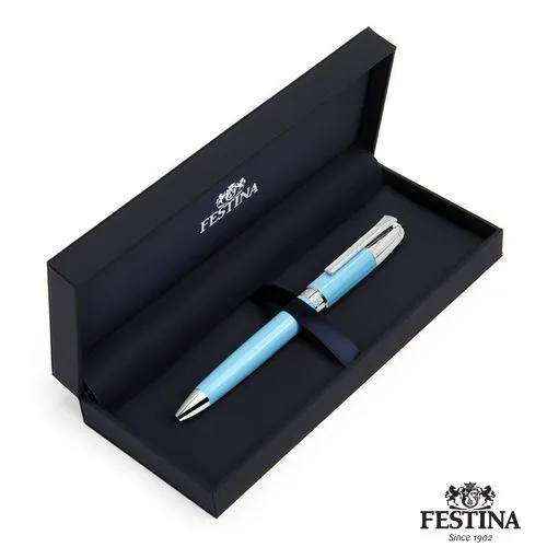 Stylo Bille Classicals Chrome Bleu Clair Personnalisable