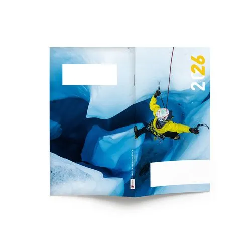 AGENDA ECO POCHE 2026 - THEME EXTREME-1 - 95 x 165 mm - QUINZAINIER 64 PAGES - COUVERTURE 380g QUADRI PAGES 1 ET 4 - PELLICULAGE BRILLANT RECTO - PIQURE 2 POINTS METAL