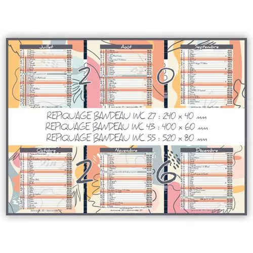 Calendrier Bancaire Design 2026 - Personnalisable - 3 Formats