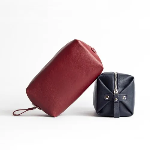 Trousse de Toilette Cuir Personnalisable Premium | Cadeau d'Affaires