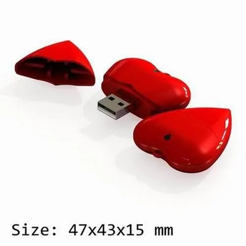Clé USB cœur