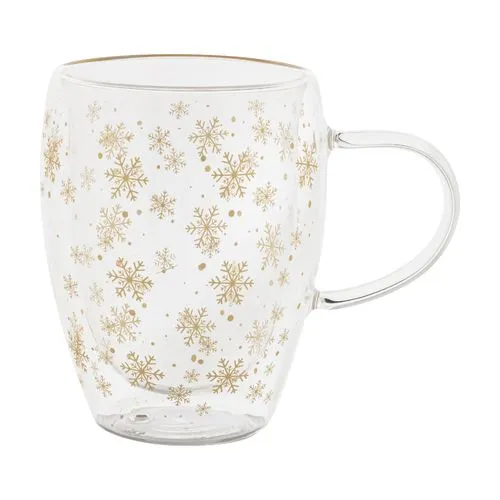 Mug thermos de Noël en verre Snostro
