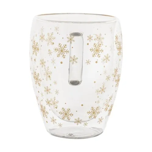Mug thermos de Noël en verre Snostro