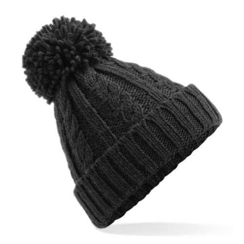 Bonnet Torsadé en Acrylique avec Pompon - Personnalisable