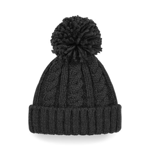 Bonnet Torsadé en Acrylique avec Pompon - Personnalisable