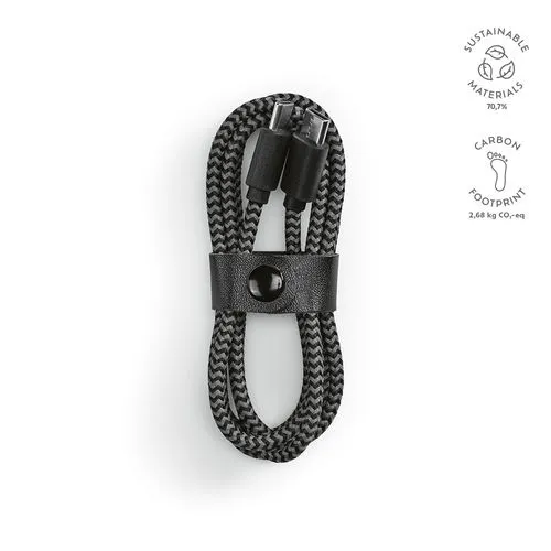 Câble de charge Koch, rPET 1m, USB-C/USB-C, charge rapide