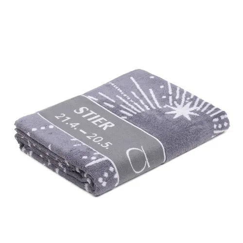 Serviette de Sauna Anthracite Personnalisable - Sérigraphie
