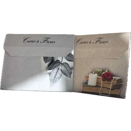 Cartes à fleurs personnalisables - Communication événementielle éco-responsable