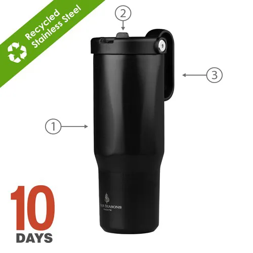 EXPLORER Gobelet 900 ml/30 oz Noir Stock