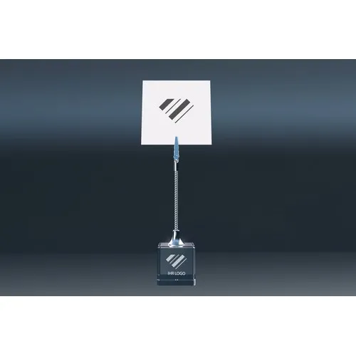 Porte-Mémo Cube Cristal 3D Personnalisable avec Coffret Cadeau