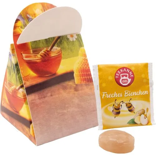 Bonbons Cœurs au Vin Chaud Personnalisés - Cadeau Client Noël
