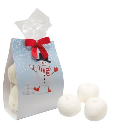 Bonbons Cœurs au Vin Chaud Personnalisés - Cadeau Client Noël