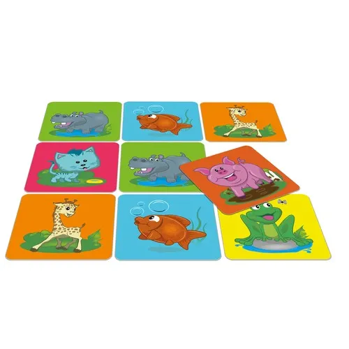 Jeu de mémo - 22 cartes - "Les animaux rigolos"