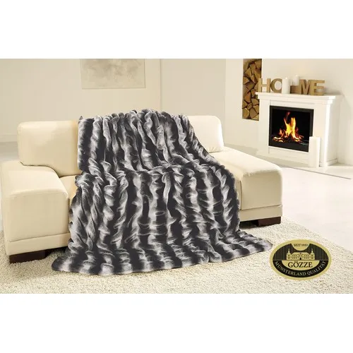 Couverture gris marbré personnalisable par sérigraphie